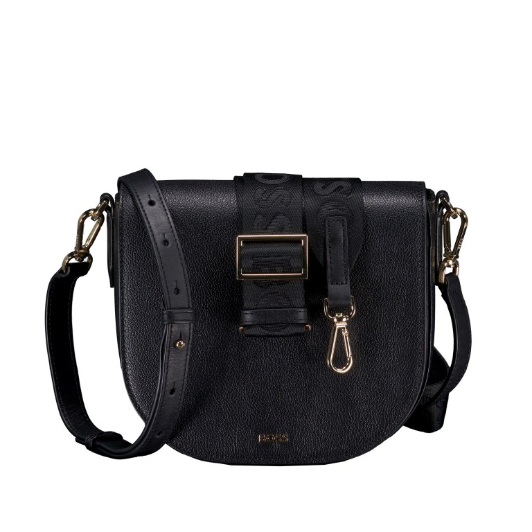 Umhängetasche Alyce Flap Xbody Black, Farbe: schwarz, Marke: BOSS, EAN: 4063544965873, Abmessungen in cm: 23x19x9, Bild 1 von 7
