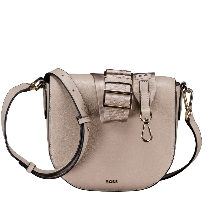Umhängetasche Alyce Flap Xbody Light Beige, Farbe: beige, Marke: BOSS, EAN: 4063545101898, Abmessungen in cm: 23x19x9, Bild 1 von 7