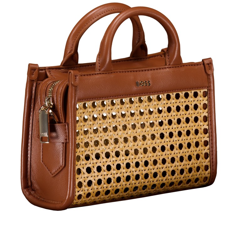 Handtasche Sandy Tote Bag Mini Natural, Farbe: cognac, Marke: Boss, EAN: 4063545102253, Abmessungen in cm: 22x15x8.2, Bild 2 von 7