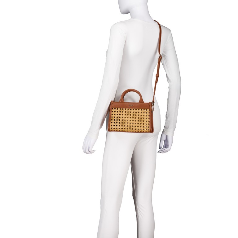 Handtasche Sandy Tote Bag Mini Natural, Farbe: cognac, Marke: Boss, EAN: 4063545102253, Abmessungen in cm: 22x15x8.2, Bild 6 von 7