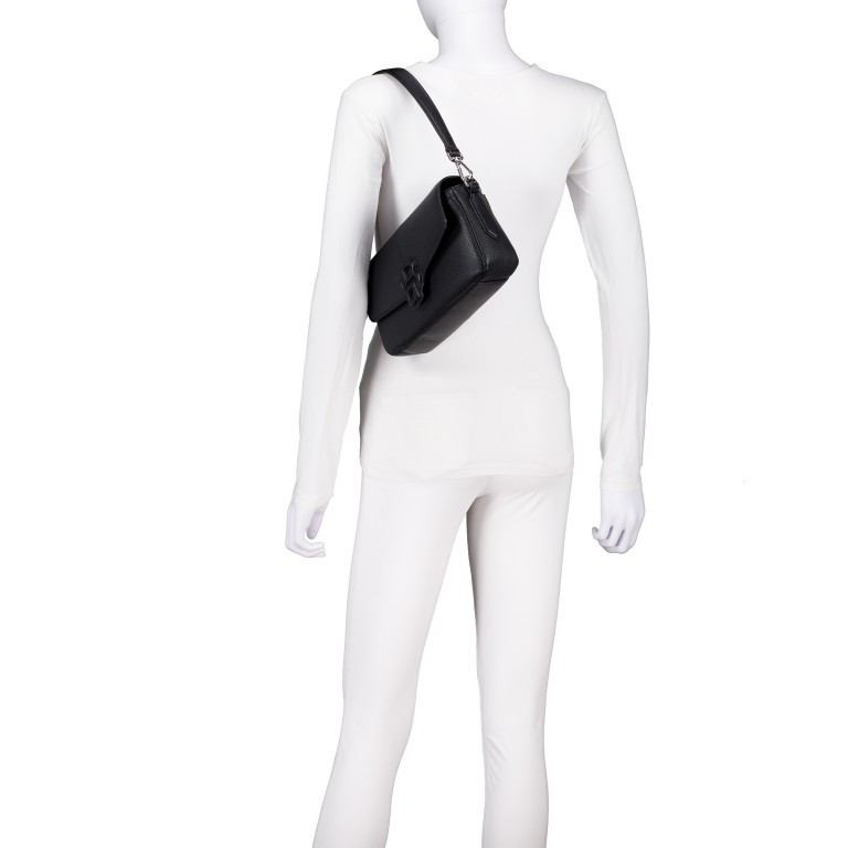 Umhängetasche Anett New Shoulderbag Black, Farbe: schwarz, Marke: BOSS, EAN: 4063545102598, Abmessungen in cm: 26x15.5x6, Bild 5 von 8