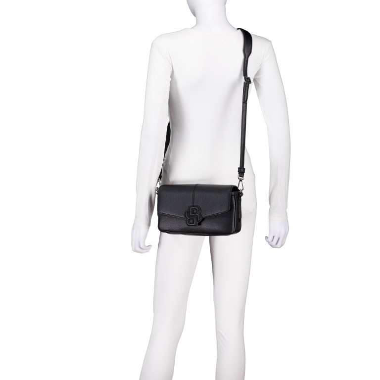 Umhängetasche Anett New Shoulderbag Black, Farbe: schwarz, Marke: BOSS, EAN: 4063545102598, Abmessungen in cm: 26x15.5x6, Bild 7 von 8