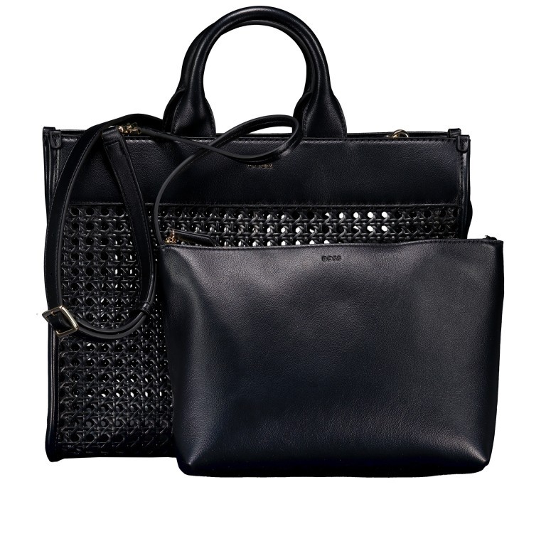 Handtasche Sandy Tote Bag Black, Farbe: schwarz, Marke: Boss, EAN: 4063545102185, Abmessungen in cm: 36x28.5x15, Bild 1 von 6