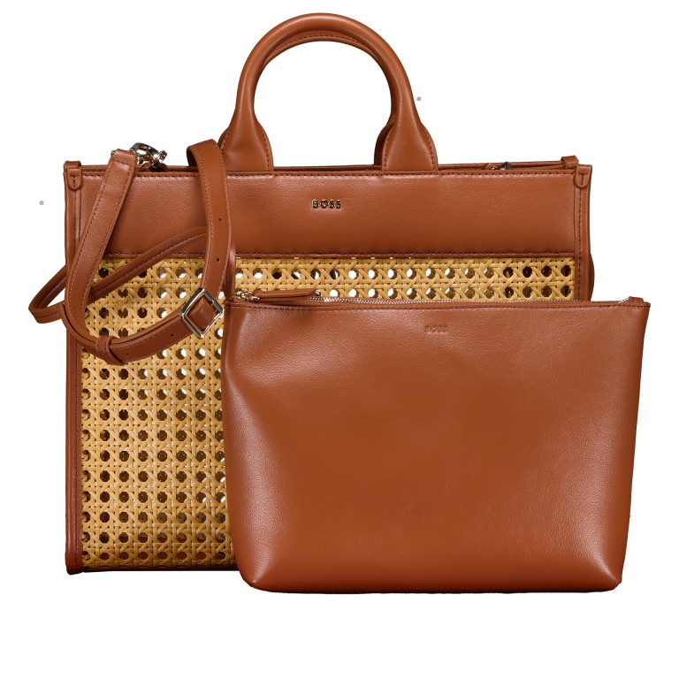 Handtasche Sandy Tote Bag NATUR/Natural, Farbe: cognac, Marke: BOSS, EAN: 4063545102192, Abmessungen in cm: 36x28.5x15, Bild 1 von 6