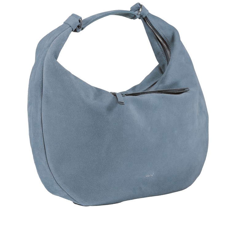 Beuteltasche Suede Nana Big Light Blue Fairy, Farbe: blau/petrol, Marke: Abro, EAN: 4067278417479, Abmessungen in cm: 46x27x6, Bild 2 von 6