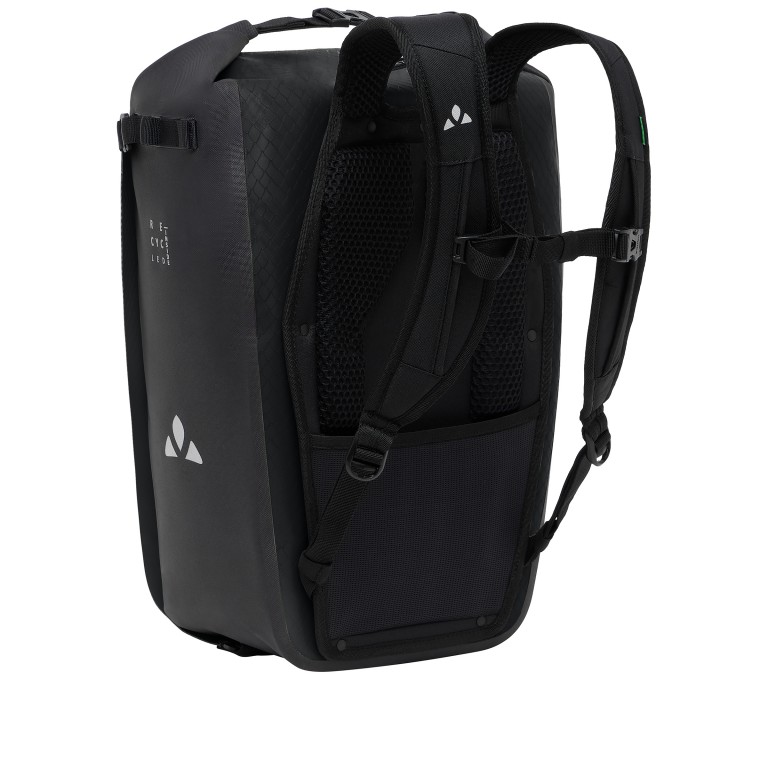 Fahrradtasche / Rucksack Aqua Transformer 2in1 Volumen 26 Liter Black, Farbe: schwarz, Marke: Vaude, EAN: 4067729050453, Abmessungen in cm: 34x50x20, Bild 2 von 10