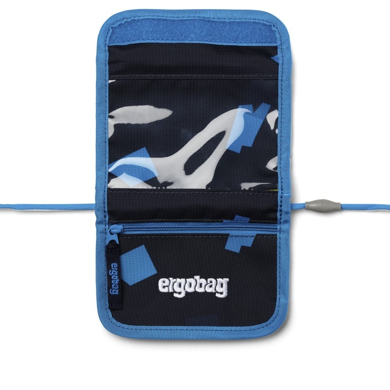 Brustbeutel VerfolgBärjagd, Farbe: blau/petrol, Marke: Ergobag, EAN: 4057081199525, Abmessungen in cm: 14x10x1, Bild 3 von 4