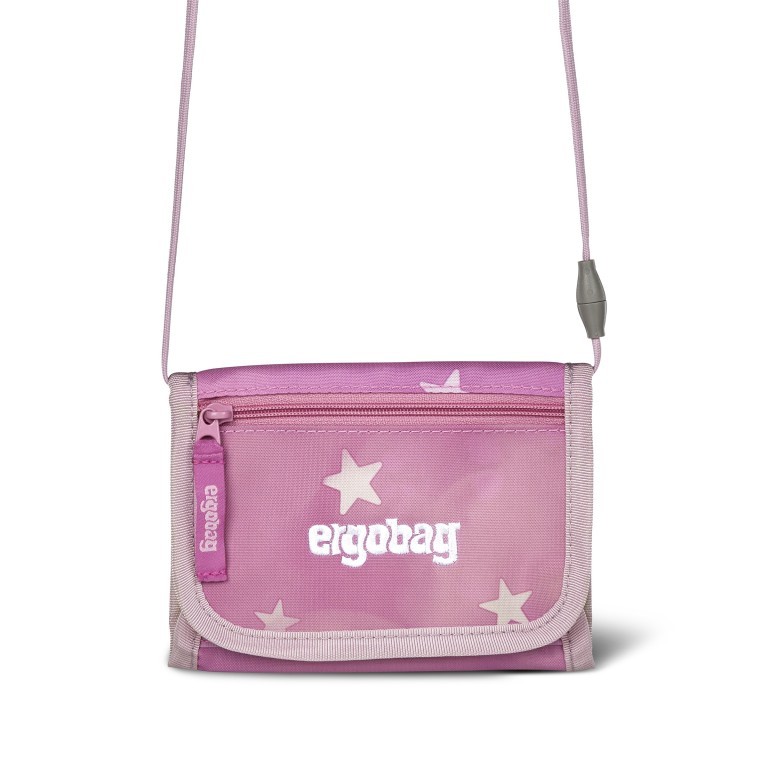 Brustbeutel WolkenzauBär, Farbe: rosa/pink, Marke: Ergobag, EAN: 4057081199624, Abmessungen in cm: 14x10x1, Bild 2 von 4