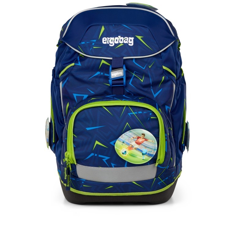 Schulranzen Pack Set 6-teilig Modell 2025 SpitzenreitBär, Farbe: blau/petrol, Marke: Ergobag, EAN: 4057081200641, Abmessungen in cm: 28x40x25, Bild 2 von 8