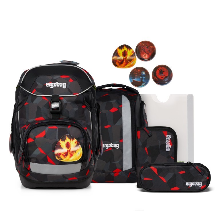 Schulranzen Pack Set 6-teilig Modell 2025 TaekBärdo, Farbe: schwarz, Marke: Ergobag, EAN: 4057081200498, Abmessungen in cm: 28x40x25, Bild 1 von 8