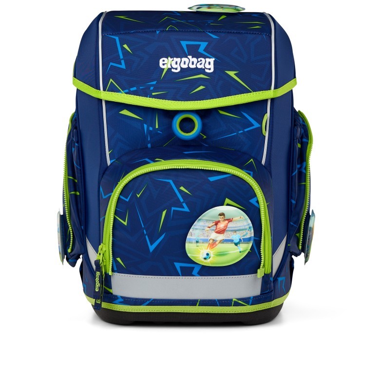 Schulranzen Cubo Set 5-teilig Modell 2025 SpitzenreitBär, Farbe: blau/petrol, Marke: Ergobag, EAN: 4057081192359, Abmessungen in cm: 28x38x25, Bild 2 von 8