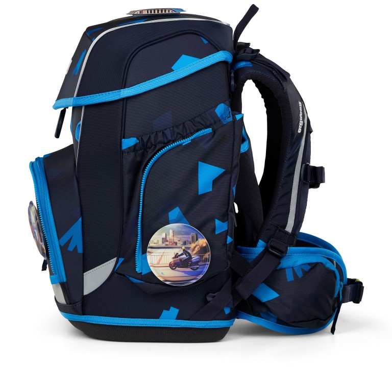 Schulranzen Cubo Set 5-teilig Modell 2025 VerfolgBärjagd, Farbe: blau/petrol, Marke: Ergobag, EAN: 4057081192366, Abmessungen in cm: 28x38x25, Bild 3 von 8