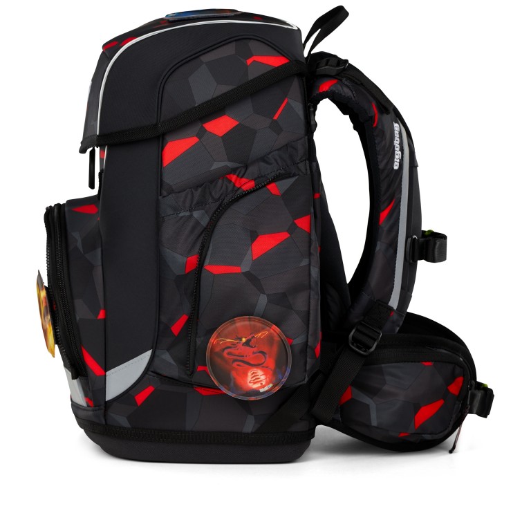 Schulranzen Cubo Set 5-teilig Modell 2025 TaekBärdo, Farbe: schwarz, Marke: Ergobag, EAN: 4057081192236, Abmessungen in cm: 28x38x25, Bild 3 von 8