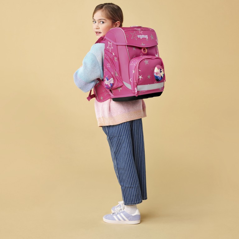 Schulranzen Cubo Set 5-teilig Modell 2025 SternzauBär, Farbe: rosa/pink, Marke: Ergobag, EAN: 4057081192298, Abmessungen in cm: 28x38x25, Bild 7 von 8