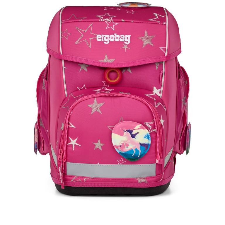 Schulranzen Cubo Set 5-teilig Modell 2025 SternzauBär, Farbe: rosa/pink, Marke: Ergobag, EAN: 4057081192298, Abmessungen in cm: 28x38x25, Bild 2 von 8