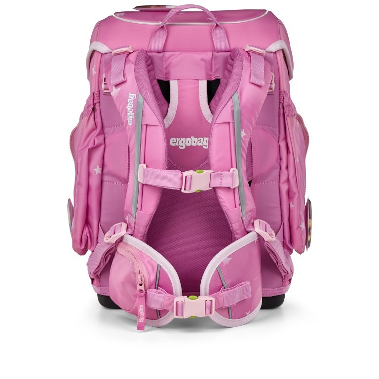 Schulranzen Cubo Set 5-teilig Modell 2025 WolkenzauBär, Farbe: rosa/pink, Marke: Ergobag, EAN: 4057081192373, Abmessungen in cm: 28x38x25, Bild 4 von 8