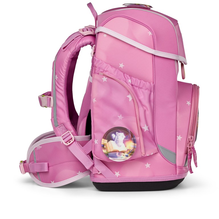 Schulranzen Cubo Set 5-teilig Modell 2025 WolkenzauBär, Farbe: rosa/pink, Marke: Ergobag, EAN: 4057081192373, Abmessungen in cm: 28x38x25, Bild 5 von 8