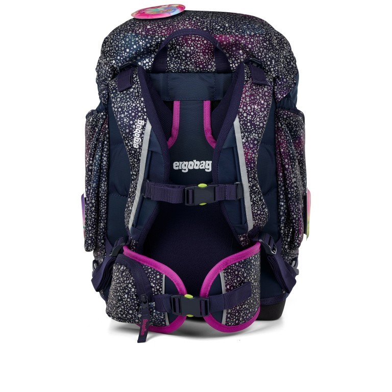 Schulranzen Pack Super Reflex Glow Set 6-teilig Modell 2025 Bärlaxy, Farbe: blau/petrol, Marke: Ergobag, EAN: 4057081200504, Abmessungen in cm: 28x40x25, Bild 5 von 9