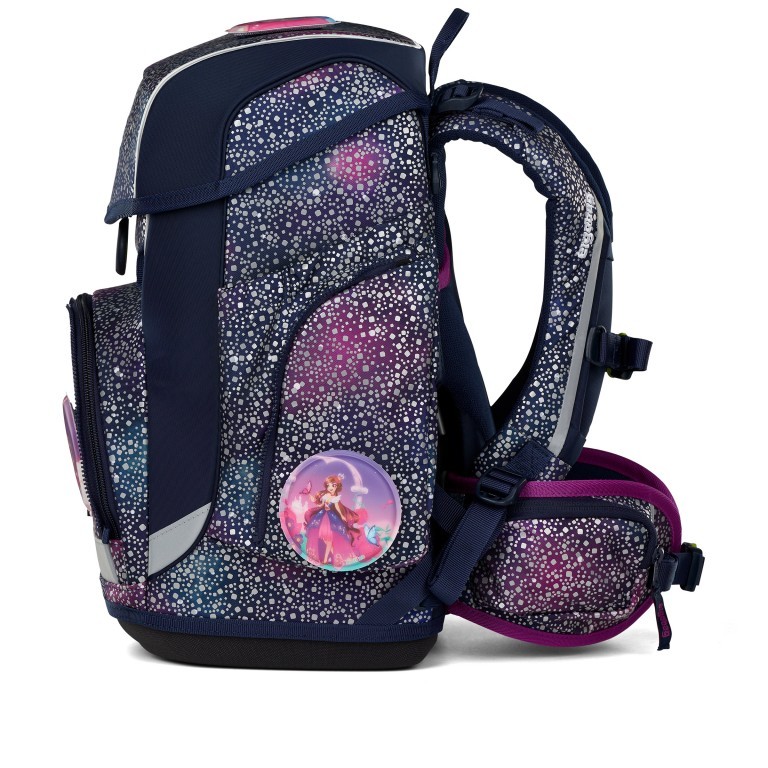 Schulranzen Cubo Super Reflex Glow Set 5-teilig Modell 2025 Bärlaxy, Farbe: blau/petrol, Marke: Ergobag, EAN: 4057081192243, Abmessungen in cm: 28x38x25, Bild 4 von 9