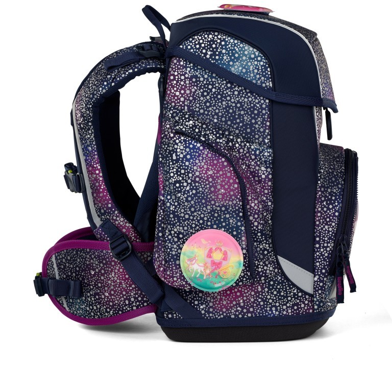 Schulranzen Cubo Super Reflex Glow Set 5-teilig Modell 2025 Bärlaxy, Farbe: blau/petrol, Marke: Ergobag, EAN: 4057081192243, Abmessungen in cm: 28x38x25, Bild 6 von 9