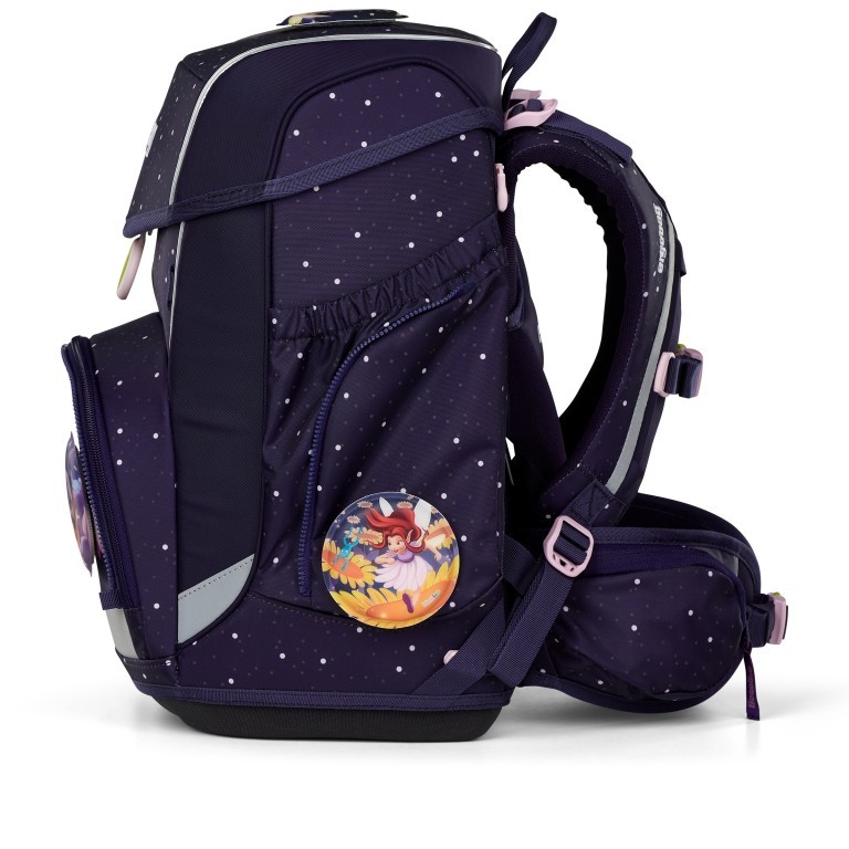 Schulranzen Cubo Reflex Glow Set 5-teilig Modell 2025 SternguckBär, Farbe: flieder/lila, Marke: Ergobag, EAN: 4057081192397, Abmessungen in cm: 28x38x25, Bild 4 von 9
