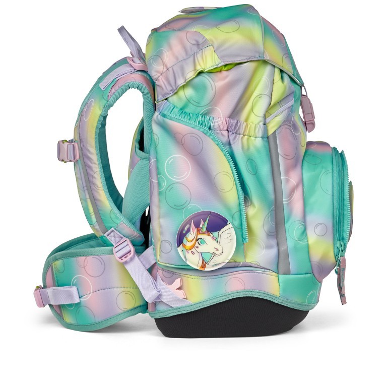 Schulranzen Pack Reflex Glow Set 6-teilig Modell 2025 ZauBärwelt, Farbe: grün/oliv, Marke: Ergobag, EAN: 4057081200610, Abmessungen in cm: 28x40x25, Bild 6 von 9
