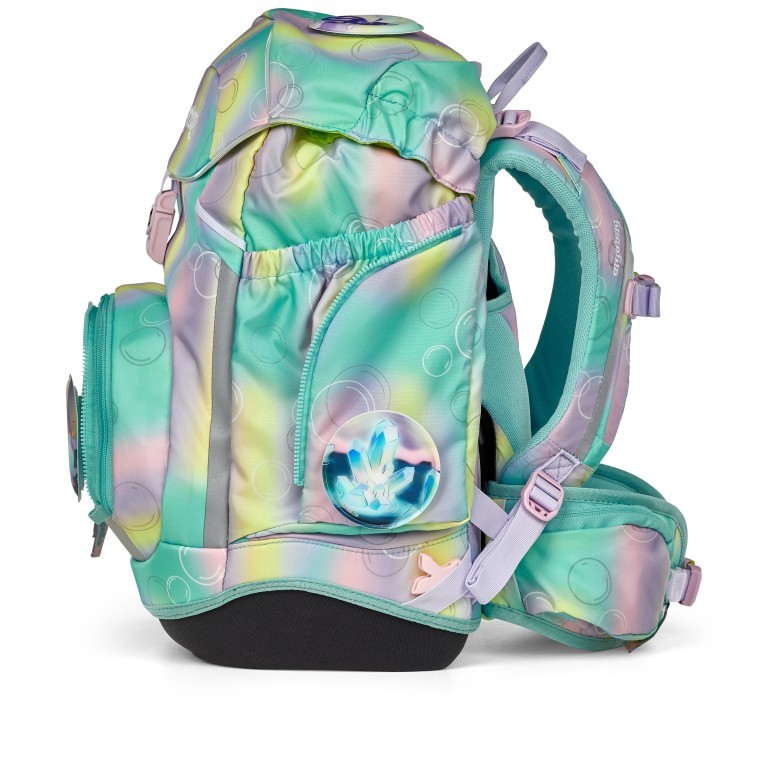 Schulranzen Pack Reflex Glow Set 6-teilig Modell 2025 ZauBärwelt, Farbe: grün/oliv, Marke: Ergobag, EAN: 4057081200610, Abmessungen in cm: 28x40x25, Bild 4 von 9