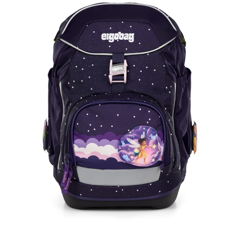 Schulranzen Pack Reflex Glow Set 6-teilig Modell 2025 SternguckBär, Farbe: flieder/lila, Marke: Ergobag, EAN: 4057081200702, Abmessungen in cm: 28x40x25, Bild 2 von 9