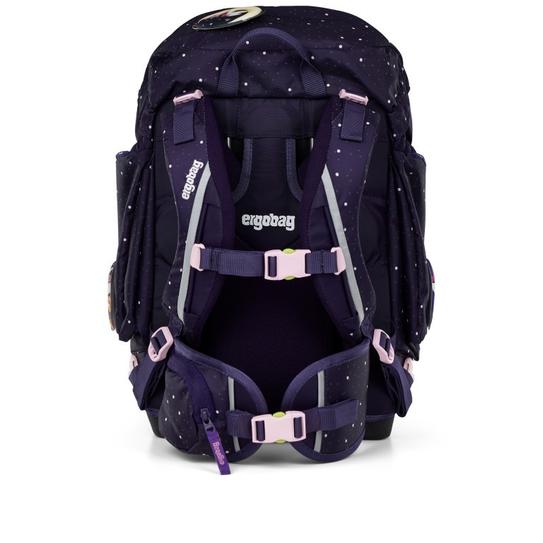 Schulranzen Pack Reflex Glow Set 6-teilig Modell 2025 SternguckBär, Farbe: flieder/lila, Marke: Ergobag, EAN: 4057081200702, Abmessungen in cm: 28x40x25, Bild 5 von 9