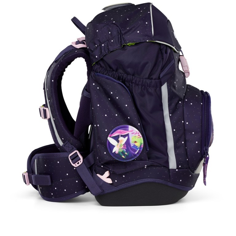 Schulranzen Pack Reflex Glow Set 6-teilig Modell 2025 SternguckBär, Farbe: flieder/lila, Marke: Ergobag, EAN: 4057081200702, Abmessungen in cm: 28x40x25, Bild 6 von 9