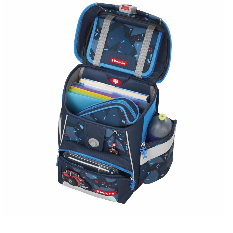 Schulranzen Space Set 5-teilig Tractor Freddy, Farbe: blau/petrol, Marke: Step by Step, EAN: 4047443524898, Abmessungen in cm: 28x37x20, Bild 7 von 14