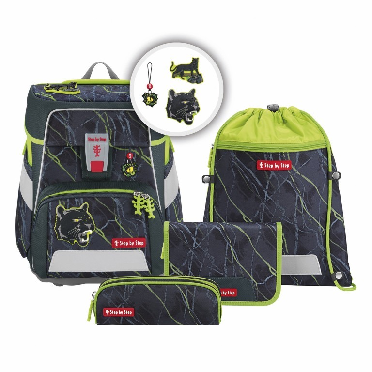 Schulranzen Space Set 5-teilig Danger Cat Chico, Farbe: grau, Marke: Step by Step, EAN: 4047443524904, Abmessungen in cm: 28x37x20, Bild 1 von 14
