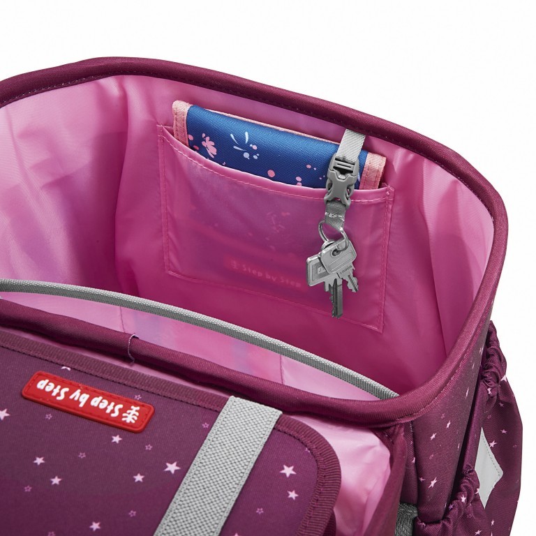 Schulranzen Basis Set 4-teilig Berry Stars, Farbe: rot/weinrot, Marke: Step by Step, EAN: 4047443527271, Abmessungen in cm: 28x41x20, Bild 7 von 13