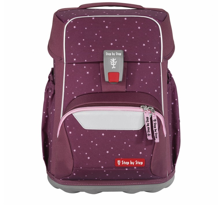 Schulranzen Basis Set 4-teilig Berry Stars, Farbe: rot/weinrot, Marke: Step by Step, EAN: 4047443527271, Abmessungen in cm: 28x41x20, Bild 3 von 13