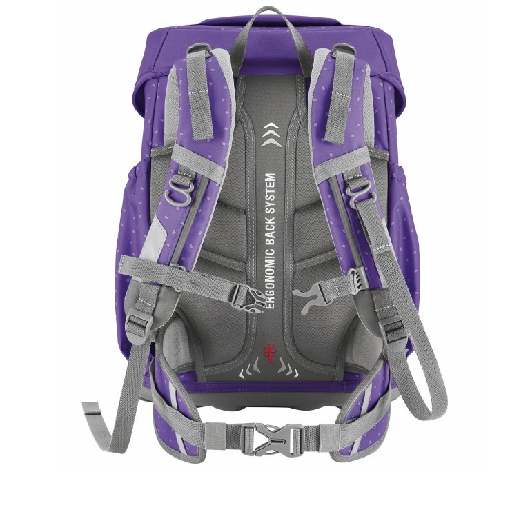 Schulranzen Basis Set 4-teilig Purple Konfetti, Farbe: flieder/lila, Marke: Step by Step, EAN: 4047443527288, Abmessungen in cm: 28x41x20, Bild 5 von 13