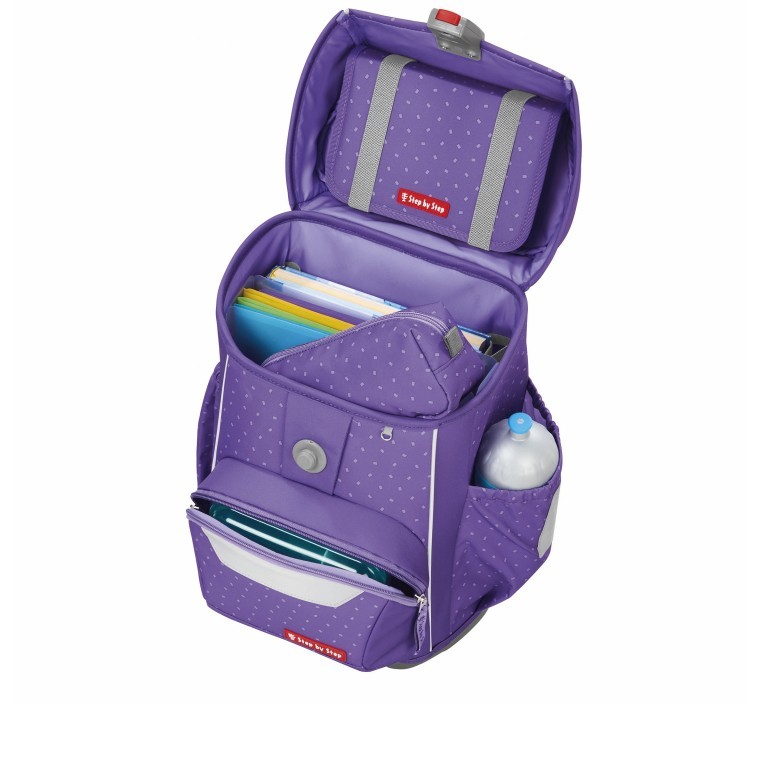 Schulranzen Basis Set 4-teilig Purple Konfetti, Farbe: flieder/lila, Marke: Step by Step, EAN: 4047443527288, Abmessungen in cm: 28x41x20, Bild 6 von 13