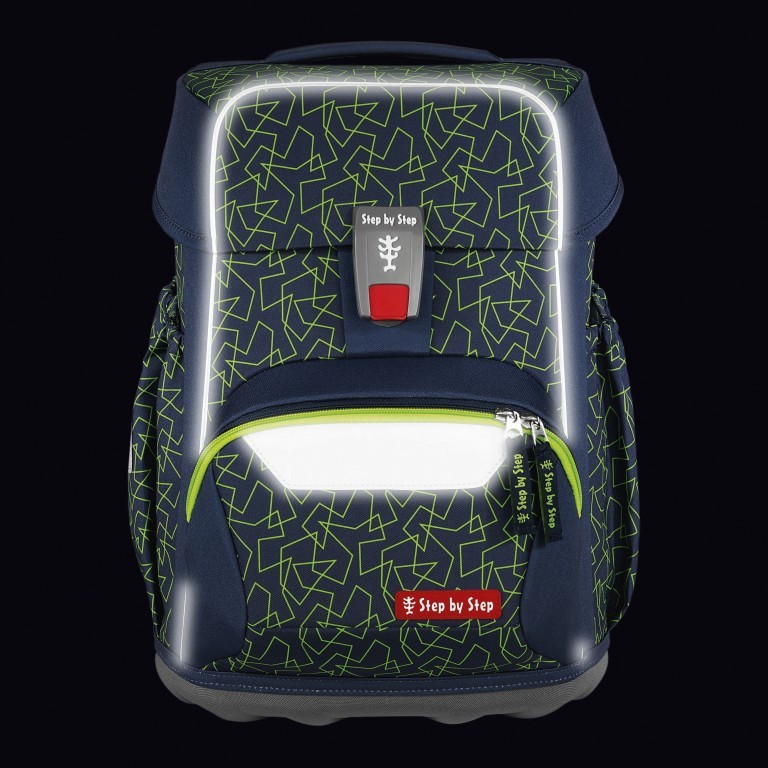 Schulranzen Basis Set 4-teilig Green Geometric, Farbe: grün/oliv, Marke: Step by Step, EAN: 4047443527301, Abmessungen in cm: 28x41x20, Bild 13 von 13