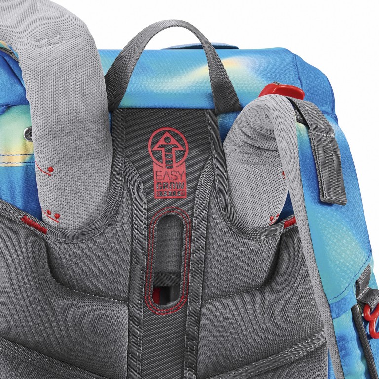 Schulranzen Cloud Flash Set 5-teilig Ninja Zazu, Farbe: blau/petrol, Marke: Step by Step, EAN: 4047443525062, Abmessungen in cm: 28x37.5x20, Bild 11 von 14