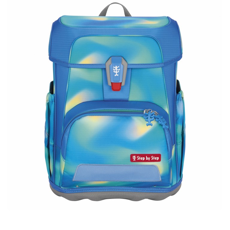 Schulranzen Cloud Flash Set 5-teilig Ninja Zazu, Farbe: blau/petrol, Marke: Step by Step, EAN: 4047443525062, Abmessungen in cm: 28x37.5x20, Bild 4 von 14