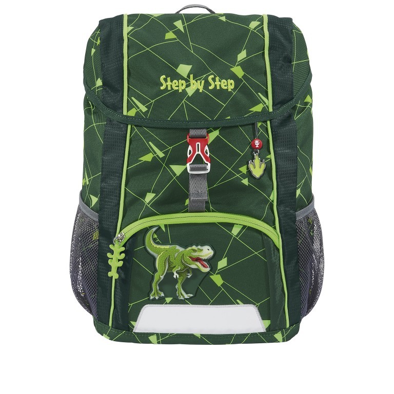 Kinderrucksack Kid Shine Set 3-teilig Dino Night Tyro, Farbe: grün/oliv, Marke: Step by Step, EAN: 4047443491961, Abmessungen in cm: 26x35x17, Bild 2 von 8