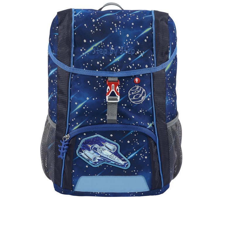 Kinderrucksack Kid Reflect Set 3-teilig Star Shuttle Elio, Farbe: blau/petrol, Marke: Step by Step, EAN: 4047443491985, Abmessungen in cm: 26x35x17, Bild 2 von 8