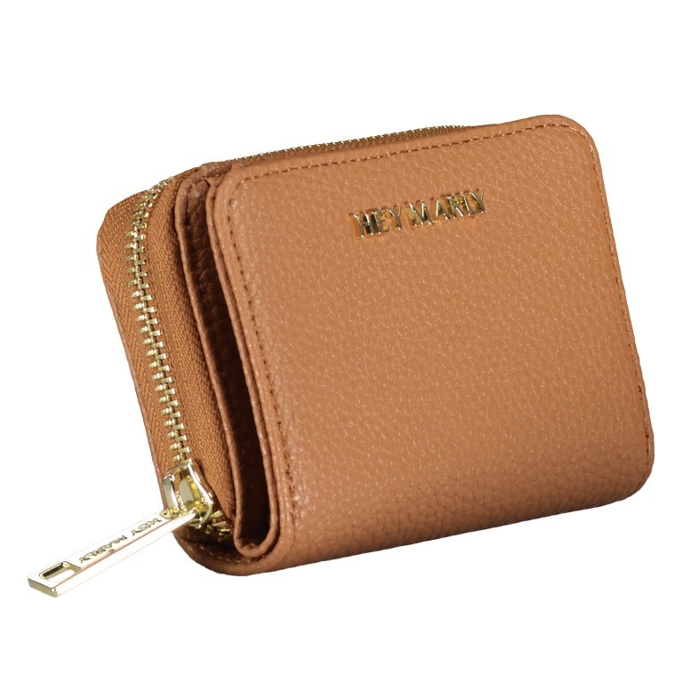 Geldbörse Sleek Petite Cognac, Farbe: cognac, Marke: Hey Marly, EAN: 4262484650409, Abmessungen in cm: 11.5x8.5x3.5, Bild 2 von 4
