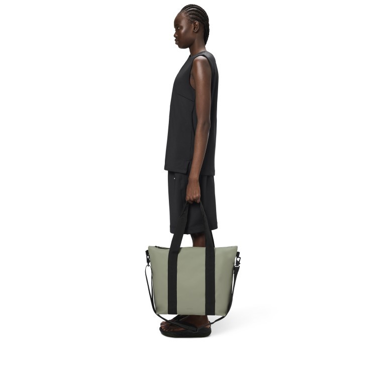 Shopper Tote Bag Mini Drift, Farbe: grau, Marke: Rains, EAN: 5711747603731, Abmessungen in cm: 35x36x13, Bild 4 von 4