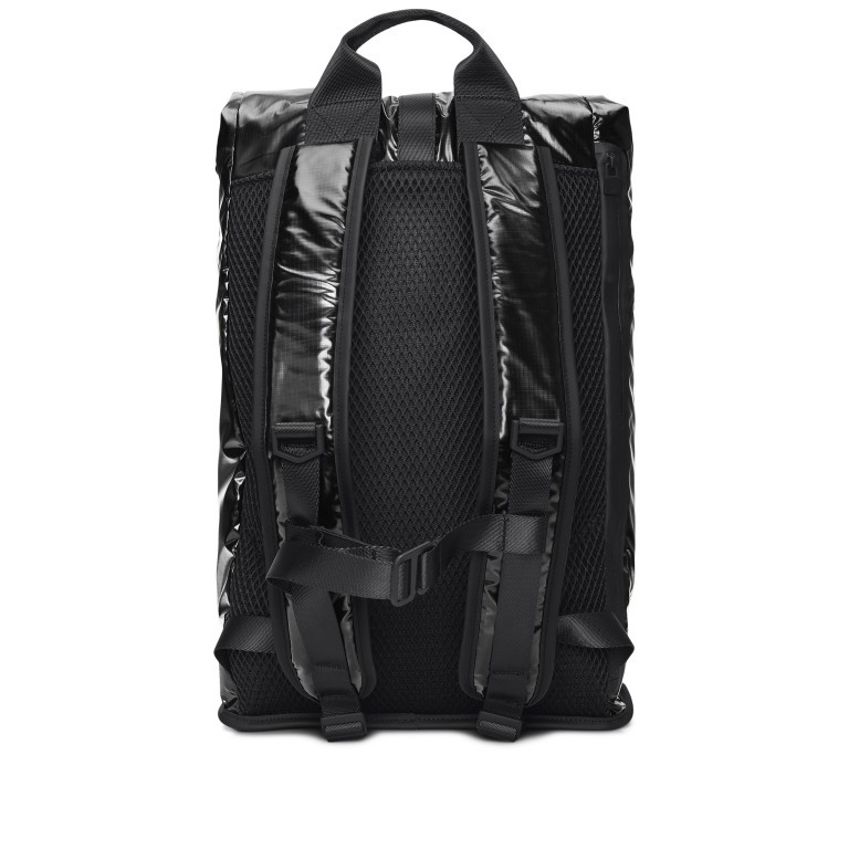 Rucksack Sibu Rolltop mit Laptopfach 13 Zoll Black, Farbe: schwarz, Marke: Rains, EAN: 5711747571450, Abmessungen in cm: 30x46x12, Bild 2 von 5