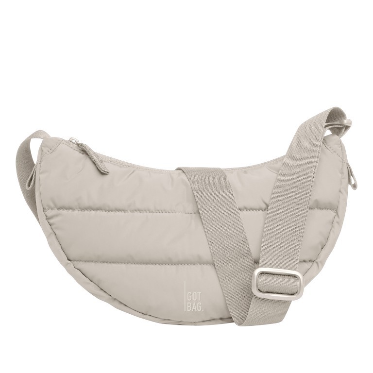 Beuteltasche Puffer Moon Bag Small Monochrome Scallop, Farbe: beige, Marke: Got Bag, EAN: 4262457050236, Abmessungen in cm: 32x18x9, Bild 1 von 7