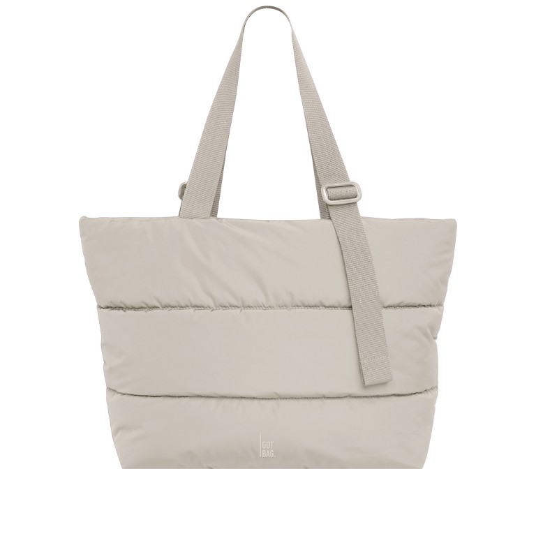Shopper Puffer Tote Bag Monochrome Scallop, Farbe: beige, Marke: Got Bag, EAN: 4262457051585, Abmessungen in cm: 51x34x14, Bild 1 von 8