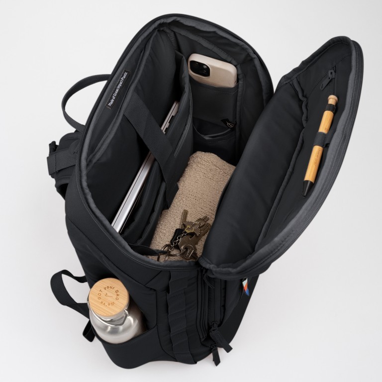 Rucksack Pro Pack Travel mit Laptopfach 16 Zoll Black, Farbe: schwarz, Marke: Got Bag, EAN: 4260483889066, Abmessungen in cm: 35x53x20, Bild 9 von 16