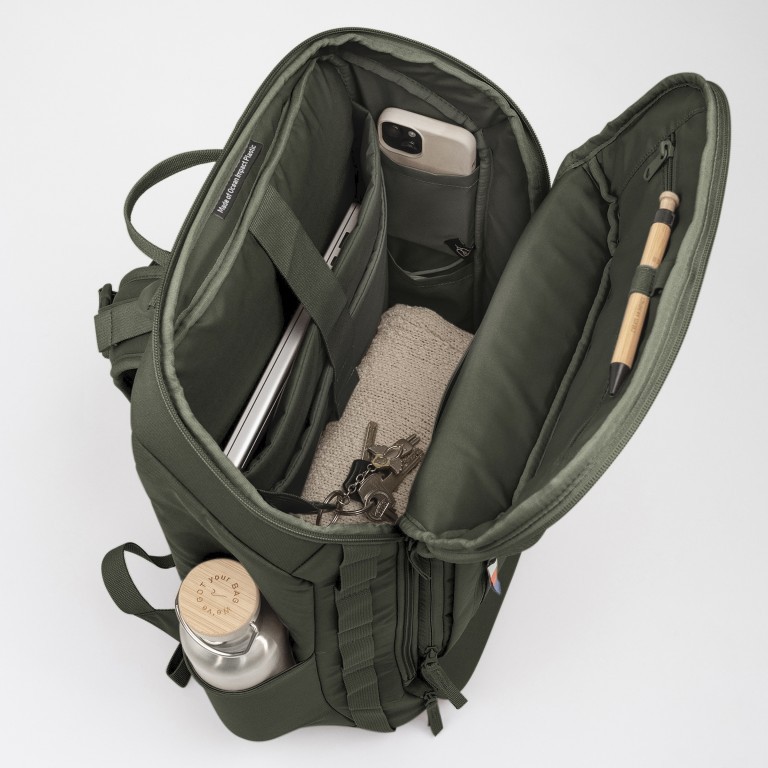 Rucksack Pro Pack Travel mit Laptopfach 16 Zoll Algae, Farbe: grün/oliv, Marke: Got Bag, EAN: 4260483889073, Abmessungen in cm: 35x53x20, Bild 9 von 16