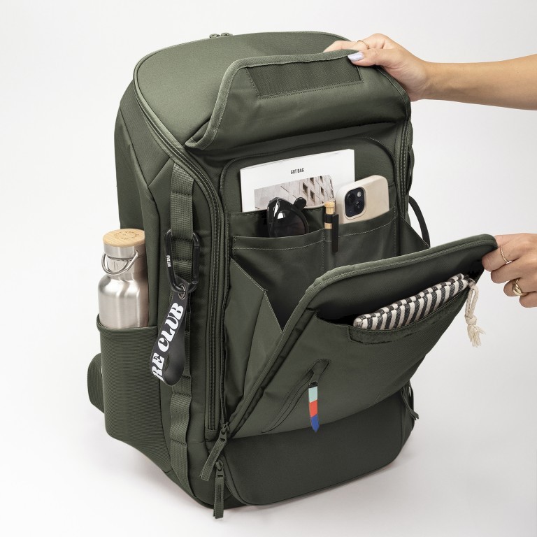 Rucksack Pro Pack Travel mit Laptopfach 16 Zoll Algae, Farbe: grün/oliv, Marke: Got Bag, EAN: 4260483889073, Abmessungen in cm: 35x53x20, Bild 13 von 16