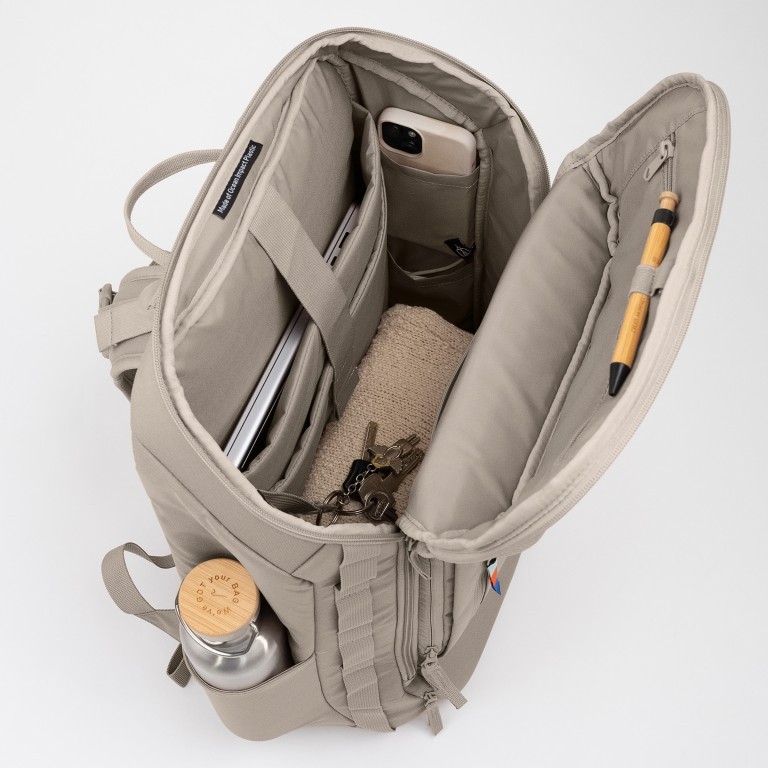 Rucksack Pro Pack Travel mit Laptopfach 16 Zoll Scallop, Farbe: beige, Marke: Got Bag, EAN: 4260483889080, Abmessungen in cm: 35x53x20, Bild 9 von 16